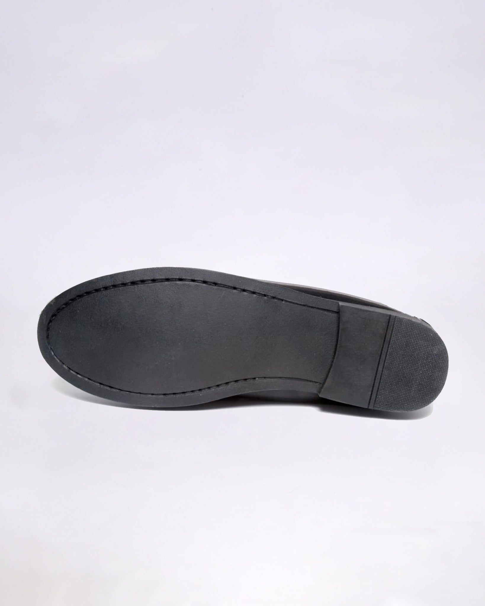 Zapato Escolar Talla Grande - Mocasín de Piel Negro Antic Brillo Unisex