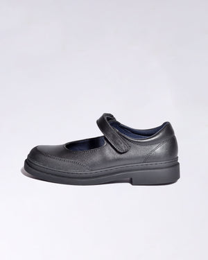 Bavor Calzado, Merceditas Color Negro Mate con Velcro